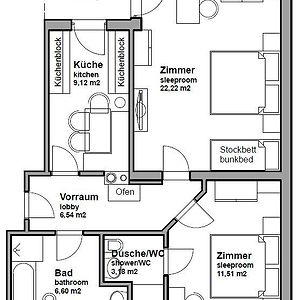 Uitgebreid Appartement met Twee Slaapkamers